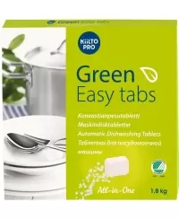 Ekologiškos indaplovių tabletės KIILTO Green Easy Tabs, 100 vnt.x18 g