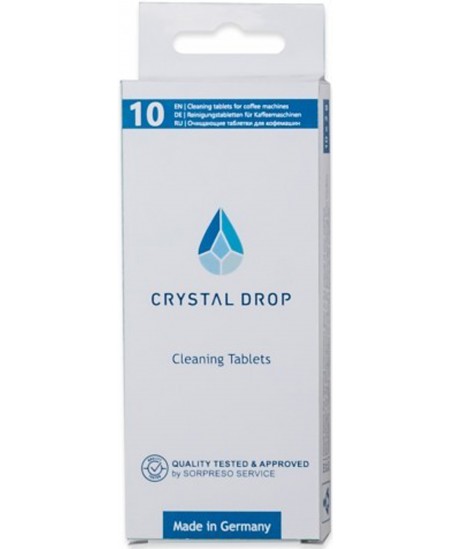 Valymo tаbletės CRYSTAL DROP, 10 vnt