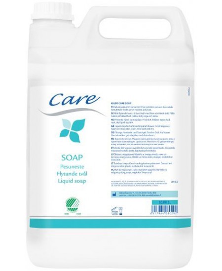 Ekologiškas skystas muilas KIILTO Care Soap, gėlių kvapo, 5 l Ekologiškas skystas muilas KIILTO Care Soap, gėlių kvapo, 5 l