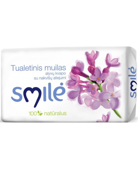 Tualetinis muilas SMILĖ, alyvų kvapo, 100 g Tualetinis muilas SMILĖ, alyvų kvapo, 100 g
