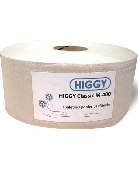 Tualetinis popierius ritinyje HIGGY Classic M-400, 1 ritinys