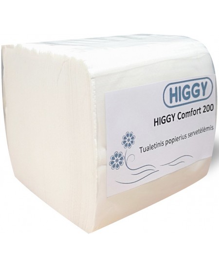 Tualetinis popierius servetėlėmis HIGGY Comfort, 1 pakelis