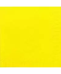 Stalo servetėlės LENEK, geltonos spalvos, 1 sluoksnio, 24x24 cm, 400 vnt.