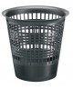 Šiukšliadėžė 12l, perforuoto plastiko, juoda