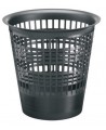Šiukšliadėžė 12l, perforuoto plastiko, juoda