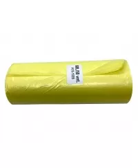 Šiukšlių maišai HDPE, 60 litrų, rulone 50 vnt., geltonos sp.
