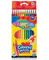 Spalvoti pieštukai COLORINO, tribriauniai, 12 spalvų
