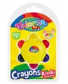 Apvalios vaškinės kreidelės formelėje COLORINO Baby Line, 6 spalvų