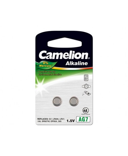 Camelion AG7/LR57/LR926/395, Alkaline Buttoncell, 2 pc(s)