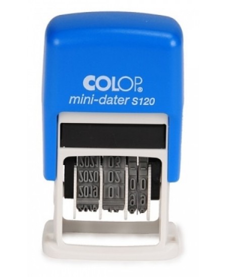 Antspaudas datatorius COLOP S120 Mini, mėlynas