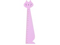 Vaikiška liniuotė Fiorello, rožinė katė, 15 cm