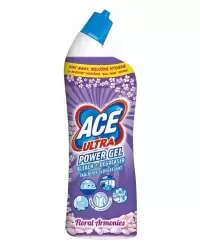 Tualeto valiklis ACE ULTRA POWER GEL FLOWERS, 750 ml, gėlių aromato