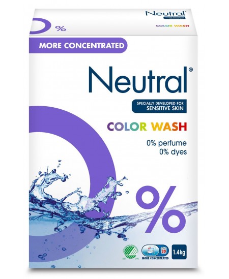 Skalbimo milteliai NEUTRAL Color Wash, 1.4 kg