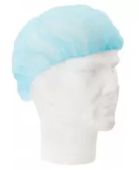 Vienkartinė kepurė (beretė), mėlyna, 100 vnt.