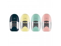 Trintukas su apsauginiu dėklu ir drožtuku MILAN CAPSULE SILVER