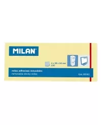 Lipnūs lapeliai MILAN, 38 x 50 mm, 300 lapelių, geltoni