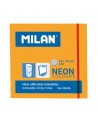 Lipnūs lapeliai MILAN, 76x76 mm, 100 lapelių, neoniniai oranžiniai