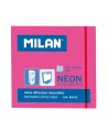 Lipnūs lapeliai MILAN, 76x76 mm, 100 lapelių, neoniniai rožiniai