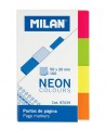 Lipnūs indeksai MILAN, 20x50 mm, popieriniai, 4x40 vnt.