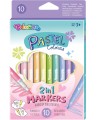 Dvipusiai flomasteriai COLORINO Pastel, 10 spalvų