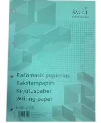 Rašomasis popierius SM-LT, A4, langeliais, su skylutėmis, 50 lapų