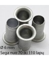 Kniedės, 6 mm, sega nuo 70 iki 110 lapų, 300 vnt.