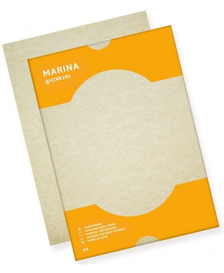 Dekoratyvinis popierius MARMOR MARINA, A4, 175 g/m2, 25 lapai, Sabbia
