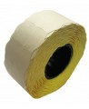 Kainų etiketės 26x16mm, su bangele, 1000vnt., geltonos sp.