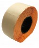 Kainų etiketės 26x16mm, su bangele, 1000vnt., oranžinės sp.