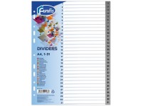 Skiriamieji lapai FOROFIS, 1-31, vienspalviai, A4