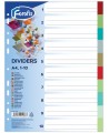Skiriamieji plastikiniai lapai FOROFIS, 1-10, spalvoti, A4