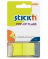 Lipnūs indeksai STICK´N, 25x45 mm, geltoni, 50 vnt.