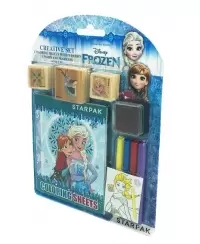 Spalvinimo knygelė su antspaudais STARPAK "Frozen"