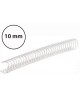 Metalinės įrišimo spiralės, 10 mm (3/8"), 100vnt., baltos sp.