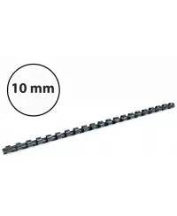 Plastikinės įrišimo spiralės, 10mm, 100vnt, juodos sp.