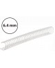 Metalinės įrišimo spiralės, 6,4mm (1/4"), 100vnt., baltos sp.
