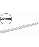 Plastikinės įrišimo spiralės, 20mm, 100vnt, baltos sp.