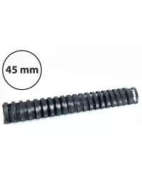 Plastikinės įrišimo spiralės, 45mm, 50vnt, juodos sp.