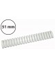 Plastikinės įrišimo spiralės, 51mm, 50vnt, baltos sp.