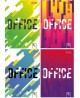 Sąsiuvinis kietu viršeliu OFFICE, A4, 96 lapai, langeliais