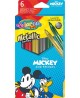 Blizgūs flomasteriai COLORINO Disney "Peliukas Mikis", 6 spalvos