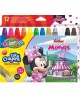 Šilkinės kreidelės COLORINO Disney "Pelytė Minė", išsukamos, 12 spalvų