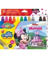 Šilkinės kreidelės COLORINO Disney "Pelytė Minė", išsukamos, 12 spalvų