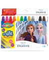 Šilkinės kreidelės COLORINO Disney "Ledo šalis", išsukamos, 12 spalvų