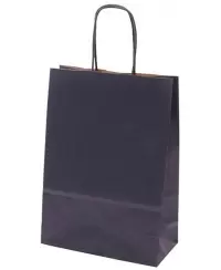 Dovanų maišelis linijuotas, 25x18x8 cm, mėlynas