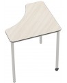 Mokyklinis kampinis stalas FLEXUS 111 x 72, aukštis - 76 cm