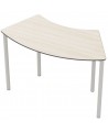 Mokyklinis lenktas stalas FLEXUS 120 x 60 cm, aukštis - 64 cm