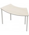 Mokyklinis lenktas stalas FLEXUS 120 x 60 cm, aukštis - 71 cm