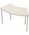 Mokyklinis lenktas stalas FLEXUS 120 x 60 cm, aukštis - 76 cm