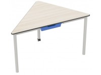 Mokyklinis trikampio formos stalas FLEXUS UI 111 x 58 cm, aukštis - 76 cm